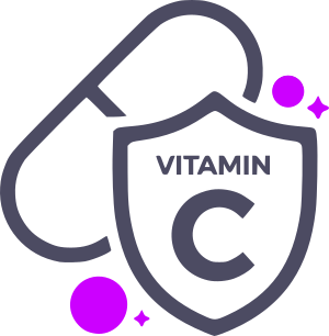Ícone indicando presença de vitamina c no produto